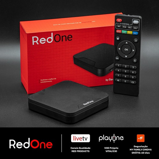 Receptor Digital IPTV Red Play RedStick 4K - RedPlay